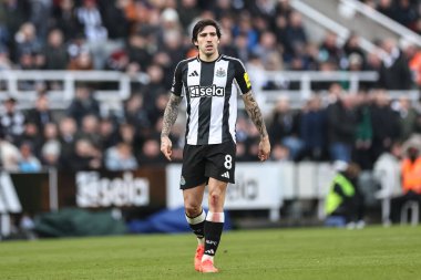 Newcastle United takımından Sandro Tonali 18 Ocak 2025 'te St. James' s Park, Newcastle, İngiltere 'de oynanan Premier League karşılaşmasında Newcastle United' a karşı Bournemouth