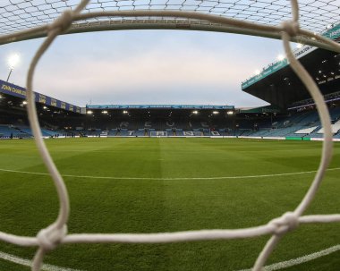 Elland Road 'un, 19 Ocak 2025' te Leeds Road, İngiltere 'de oynanan ve Leeds United' ın Sheffield 'a karşı oynadığı Sky Bet Şampiyonası' nın önünde oynanan maçın genel bir görüntüsü.