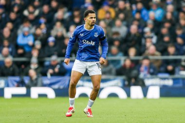Everton 'dan Iliman Ndiaye, 19 Ocak 2025' te Goodison Park, Liverpool 'da oynanan Premier League maçında Everton Tottenham Hotspur' a karşı.