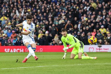 Leeds United takımından Malikane Solomon, 19 Ocak 2025 'te Leeds Road, İngiltere' de Leeds United ve Sheffield maçında 1-0 berabere kaldı.