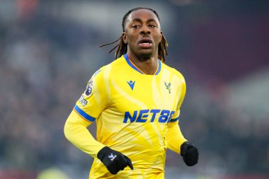 Kristal Saray 'dan Eberechi Eze 18 Ocak 2025' te Londra 'daki Londra Stadyumu' nda oynanan Premier League maçında West Ham United, Crystal Palace 'a karşı.