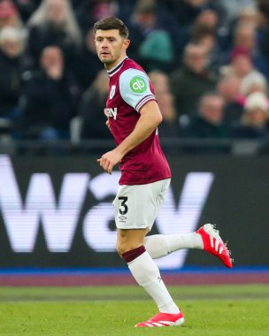 West Ham United 'dan Aaron Cresswell 18 Ocak 2025' te Londra 'daki Londra Stadyumu' nda oynanan West Ham United-Crystal Palace maçında görev başında.