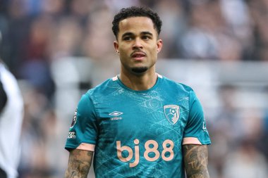 Açılış golcüsü Bournemouth 'dan Justin Kluivert Premier League maçı sırasında St.James' s Park, Newcastle, İngiltere 'de oynanan Newcastle United - Bournemouth maçında 18 Ocak 2025