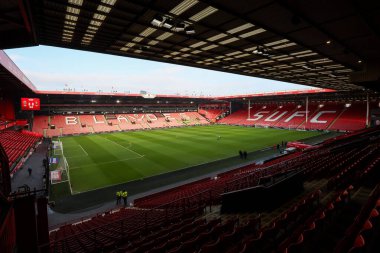 18 Ocak 2025 'te Bramall Lane, Sheffield, İngiltere' de Sheffield United Norwich City 'e karşı oynanan Sky Bet Şampiyonası öncesinde Bramall Lane' in genel bir görüntüsü