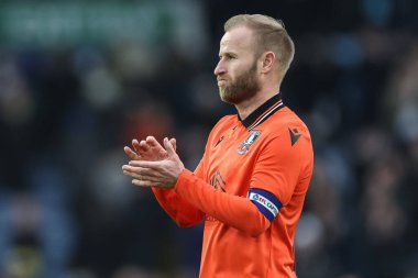 Barry Bannan of Sheffield Wednesday applauds the fans after the final whistle during the Sky Bet Championship match Leeds United vs Sheffield Wednesday at Elland Road, Leeds, United Kingdom, 19th January 2025 clipart