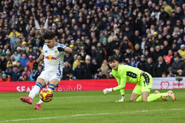 Leeds United takımından Malikane Solomon, 19 Ocak 2025 'te Leeds Road, İngiltere' de Leeds United ve Sheffield maçında 1-0 berabere kaldı.