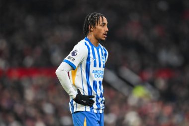 Premier Lig karşılaşmasında Brighton & Hove Albion 'dan Joo Pedro Manchester United ve Hove Albion' a karşı Old Trafford, Manchester, İngiltere, 19 Ocak 2025