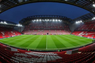 Liverpool, Liverpool 'un genel görünümü, UEFA Şampiyonlar Ligi - Lig Sahnesi Liverpool-Lille Anfield, Liverpool, İngiltere, 21 Ocak 2025