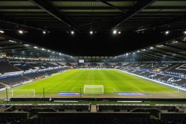 Swansea.com Stadyumu 'nun genel görünümü, Swansea City - Sheffield United maçı öncesinde Swansea.com Stadyumu, Swansea.com, İngiltere, 21 Ocak 2025