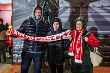 Taraftarlar UEFA Şampiyonlar Ligi - Lig Sahnesi Liverpool-Lille maçı Anfield, Liverpool, İngiltere, 21 Ocak 2025