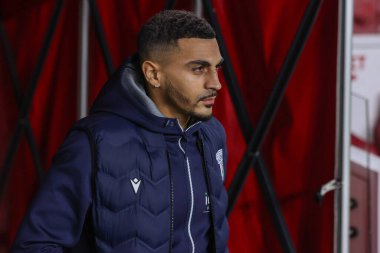 West Bromwich Albion takımından Karlan Grant 21 Ocak 2025 'te Middlesbrough - West Bromwich Albion maçı sırasında Riverside Stadyumu, Middlesbrough, Birleşik Krallık' a geldi.