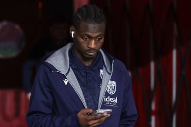 West Bromwich Albion takımından Ousmane Diakit 21 Ocak 2025 'te Middlesbrough-West Bromwich Albion maçında İngiltere' nin Riverside Stadyumu 'na geldi.