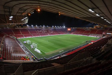 Riverside Stadyumu, 21 Ocak 2025 'te Middlesbrough - West Bromwich Albion maçı öncesinde Riverside Stadyumu, Middlesbrough, Birleşik Krallık