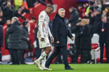 Lille 'den Bruno Gnsio ve Lille' den Bafod Diakit, UEFA Şampiyonlar Ligi - Lig Stage Liverpool - Lig Stage Liverpool - Liverpool - Liverpool, Liverpool, İngiltere, 21 Ocak 2025