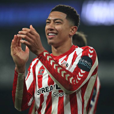 Sunderland 'dan Jobe Bellingham, 21 Ocak 2025' te İngiltere 'nin Pride Park Stadyumu' nda oynanan Derby County - Sunderland maçından sonra