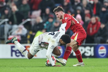 Lille 'den Alexsandro ve Liverpool' dan Alexis Mac Allister UEFA Şampiyonlar Ligi - Lig Stage Liverpool - Liverpool - Lig Stage Liverpool - Anfield, Liverpool, İngiltere, 21 Ocak 2025