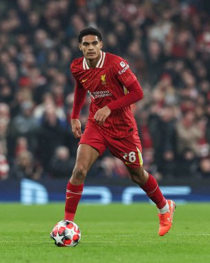 Liverpool 'dan Jarell Quansah, UEFA Şampiyonlar Ligi - Lig Sahnesi Liverpool Lille ile Anfield, Liverpool, İngiltere, 21 Ocak 2025