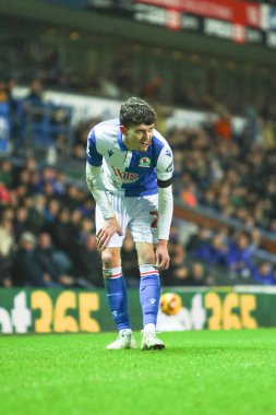 Blackburn Rovers 'dan Owen Beck 21 Ocak 2025' te Blackburn, İngiltere 'de Blackburn Park' ta Blackburn Rovers 'a karşı Coventry City maçında