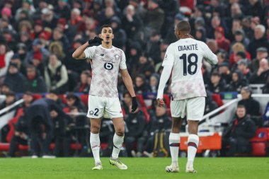 Lille 'den Assa Mandi UEFA Şampiyonlar Ligi - Lig Sahnesi Liverpool - Liverpool - Liverpool, Liverpool, İngiltere, 21 Ocak 2025