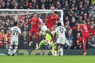 Liverpool 'dan Jarell Quansah UEFA Şampiyonlar Ligi - Lig Sahnesi Liverpool - Liverpool - Anfield, Liverpool, İngiltere, 21 Ocak 2025