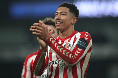 Sunderland 'dan Jobe Bellingham, 21 Ocak 2025' te İngiltere 'nin Pride Park Stadyumu' nda oynanan Derby County - Sunderland maçından sonra