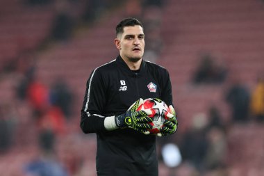 Lille 'li Vito Mannone UEFA Şampiyonlar Ligi - Lig Sahnesi Liverpool-Lille Anfield, Liverpool, İngiltere, 21 Ocak 2025