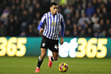 Sheffield 'li Shea Charles Çarşamba günü Sheffield Çarşamba günü Bristol City' ye karşı 22 Ocak 2025 'te Hillsborough, Sheffield, Birleşik Krallık' ta oynanan Gökyüzü İddia Şampiyonası maçında.