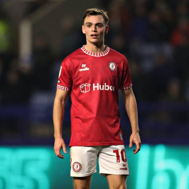 Bristol City 'den Scott Twine 22 Ocak 2025' te Sheffield Çarşamba günü Hillsborough, Sheffield, İngiltere 'de Bristol City' ye karşı oynanan Gökyüzü İddia Şampiyonası maçında
