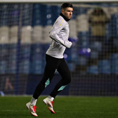 Sheffield 'den Josh Windass, 22 Ocak 2025' te Sheffield Wednesday, Hillsborough, Sheffield, İngiltere 'de Bristol City' e karşı oynanan Gökyüzü İddia Şampiyonası maçından önce Çarşamba günü