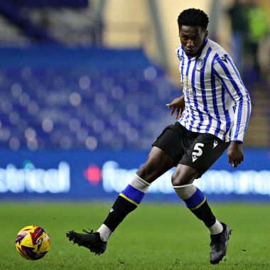 Sheffield 'li Di' Shon Bernard Çarşamba günü Sheffield Çarşamba günü Bristol City 'ye karşı 22 Ocak 2025' te, Hillsborough, Sheffield, Birleşik Krallık 'ta oynanan Gökyüzü İddia Şampiyonası maçında...