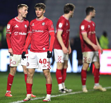 Bristol City 'den George Earthy 22 Ocak 2025' te Sheffield Çarşamba günü Hillsborough, Sheffield, İngiltere 'de Bristol City' ye karşı oynanan Gökyüzü İddia Şampiyonası maçında