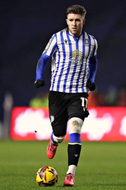 Sheffield 'den Josh Windass Çarşamba günü Sheffield Çarşamba günü Bristol City' ye karşı 22 Ocak 2025 'te Hillsborough, Sheffield, Birleşik Krallık' ta oynanan Gökyüzü İddia Şampiyonası maçında