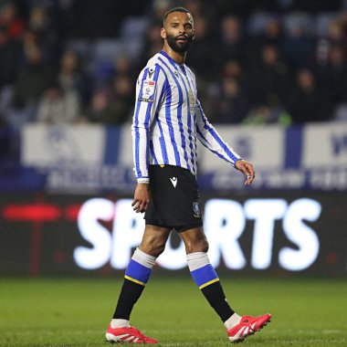 Sheffield 'den Michael Ihiekwe Çarşamba günü Sheffield Çarşamba günü Bristol City' ye karşı 22 Ocak 2025 'te, Sheffield, İngiltere' de oynanan Gökyüzü İddia Şampiyonası maçında...