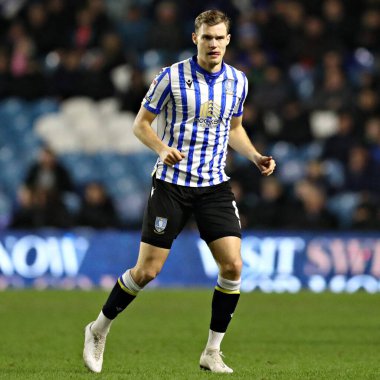 Sheffield 'den Svante Ingelsson Çarşamba günü Sheffield Wednesday' e karşı Bristol City, Hillsborough, Sheffield, Birleşik Krallık, 22 Ocak 2025