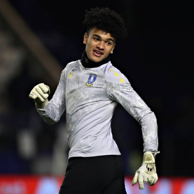Sheffield 'li Pierce Charles, 22 Ocak 2025' te Sheffield, Sheffield, İngiltere 'de Çarşamba günü Bristol City' ye karşı oynanan Gökyüzü İddia Şampiyonası maçından önce...