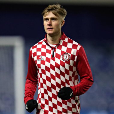 Bristol City 'den Sam Bell, Gök İddia Şampiyonası' ndan önce Sheffield, Bristol City 'ye karşı 22 Ocak 2025' te Hillsborough, Sheffield, Birleşik Krallık 'ta oynandı.