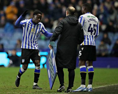 Sheffield Wednesday 'den Djeidi Gassama, 22 Ocak 2025' te Sheffield, İngiltere 'de Bristol City' ye karşı oynanan Gökyüzü İddia Şampiyonası maçında Sheffield Çarşamba günü Sheffield 'li Anthony Musaba' nın yerine getirildi.