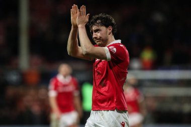 Wrexham 'dan Ollie Rathbone, Wrexham - Birmingham City maçından sonra Wrexham - SToK Cae Ras, Wrexham, İngiltere, 23 Ocak 2025