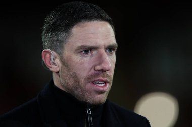 Ben Tozer eski Wrexham oyuncusu, Wrexham - Birmingham City maçı öncesinde, Wrexham, Wrexham, İngiltere 'de 23 Ocak 2025' te bir röportaj verdi.