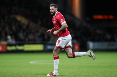 Wrexham takımından Ollie Palmer, Wrexham - Birmingham City maçı sırasında Wrexham - SToK Cae Ras, Wrexham, İngiltere, 23 Ocak 2025