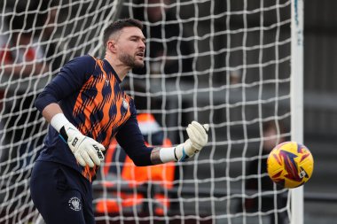Blackpool 'dan Richard O' Donnell 25 Ocak 2025 'te St James' Park, Exeter, İngiltere 'de oynanan Sky Bet Ligi 1 maçı öncesinde ısınma turunda
