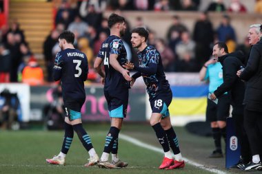 Blackpool 'dan Jake Beesley, Sky Bet Ligi 1 karşılaşmasında Exeter City, St. James' Park, Exeter, İngiltere 'de Blackpool' a karşı, 25 Ocak 2025