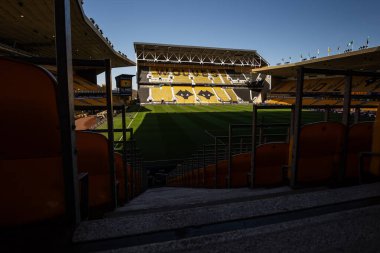 Wolverhampton Wanderers, Molineux, Wolverhampton, Birleşik Krallık 'ta 25 Ocak 2025' te oynanan Premier League karşılaşması öncesinde Molineux, Wolverhampton Wanderal 'a karşı