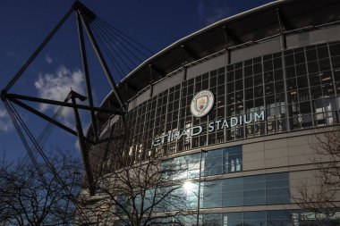 Etihad Stadyumu, Premier Lig maçı öncesinde Etihad Stadyumu 'nun genel görüntüsü Manchester City ile Chelsea arasında 25 Ocak 2025' te Etihad Stadyumu 'nda oynanacak.