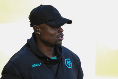 Wolverhampton Wanderers takımından Emmanuel Agbadou, Wolverhampton Wanderers 'ın 25 Ocak 2025' te Molineux, Wolverhampton, İngiltere 'deki Arsenal' e karşı oynadığı Premier League maçı sırasında geldi.