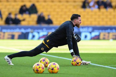 Wolverhampton Wanderers 'dan Jos S Premier League maçında ısınma turunda Wolverhampton Wanderers' a karşı Molineux, Wolverhampton, Birleşik Krallık, 25 Ocak 2025