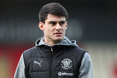 Blackpool 'dan Rob Apter, 25 Ocak 2025' te St James 'Park, Exeter, İngiltere' de oynanan Sky Bet 1 karşılaşması öncesinde geldi.