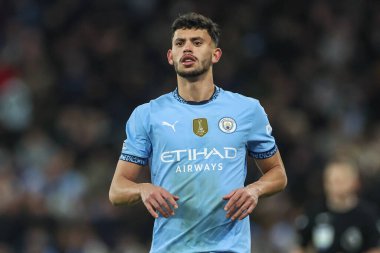 Manchester City 'nin Chelsea' ye karşı oynadığı Premier Lig maçında Manchester City 'den Matheus Nunes, Etihad Stadyumu, Manchester, Birleşik Krallık, 25 Ocak 2025