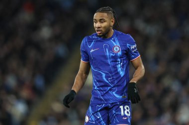 Chelsea Premier Ligi karşılaşmasında Christopher Nkunku Manchester City ile Chelsea maçında Etihad Stadyumu, Manchester, Birleşik Krallık, 25 Ocak 2025