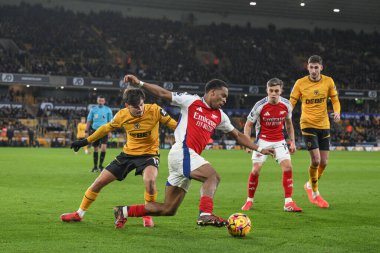 Wolverhampton Wanderers - Arseneux, Wolverhampton, Birleşik Krallık 'ta oynanan Premier League maçında Wolverhampton Wanderers - Arsenal maçında Wolverhampton, İngiltere' den Rodrigo Gomes 'u geçti.